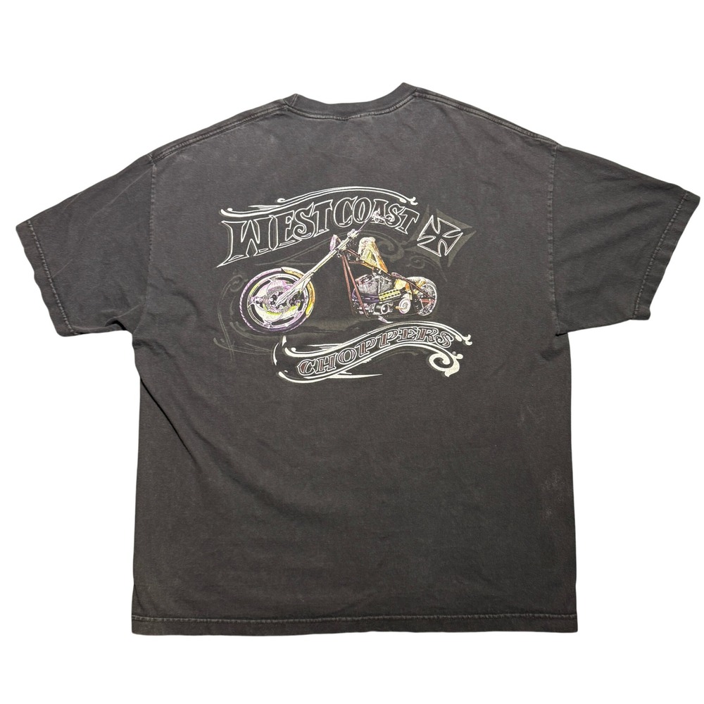 Vintage West Coast Choppers Jesse James T-Shirt Black Biker XL